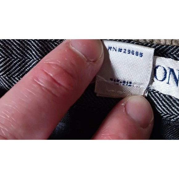 Pendleton 100% Wool Women’s 8 pants grey straight leg, dress pants, herringbone - Picture 8 of 9